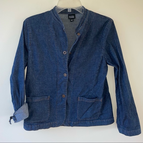 Eileen Fisher Jackets & Blazers - Eileen Fisher shacket denim jean jacket Chambray womens small